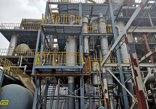 三效蒸發器實際運行案例實景拍攝 三效蒸發器實際運行案例實景拍攝